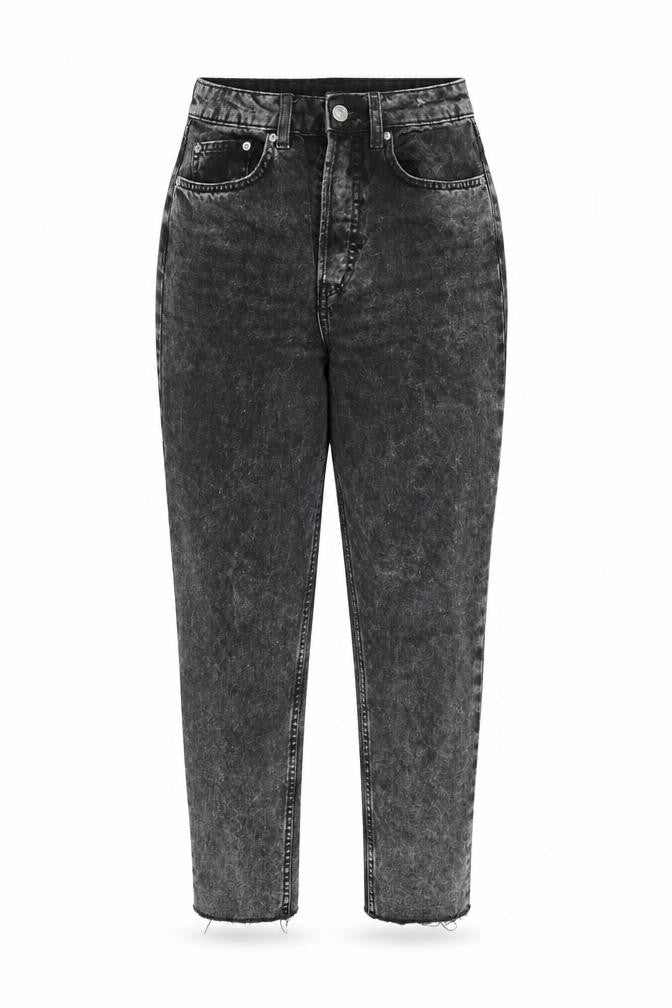 Divided Womens Black  Denim Tapered Jeans Size 8 L25 in