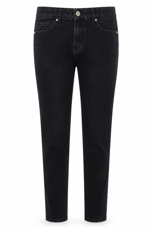 Front view of Good For Nothing women’s black skinny jeans, size UK 30, 28-inch leg