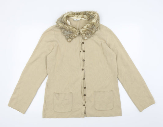 CC Womens Beige   Cardigan Jumper Size L