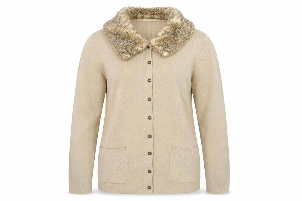 Country Casuals Womens Beige Cardigan Jumper Size L