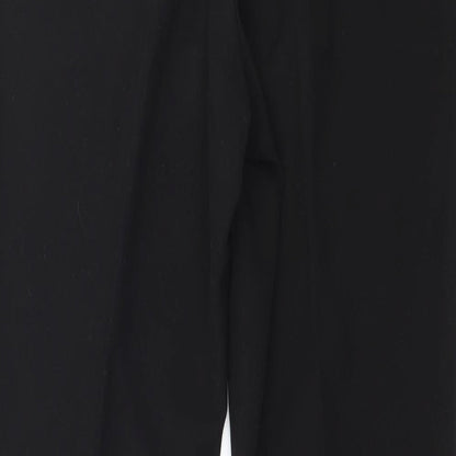 Brand and care label for Bonmarché women’s black trousers, size UK 10, 28-inch leg