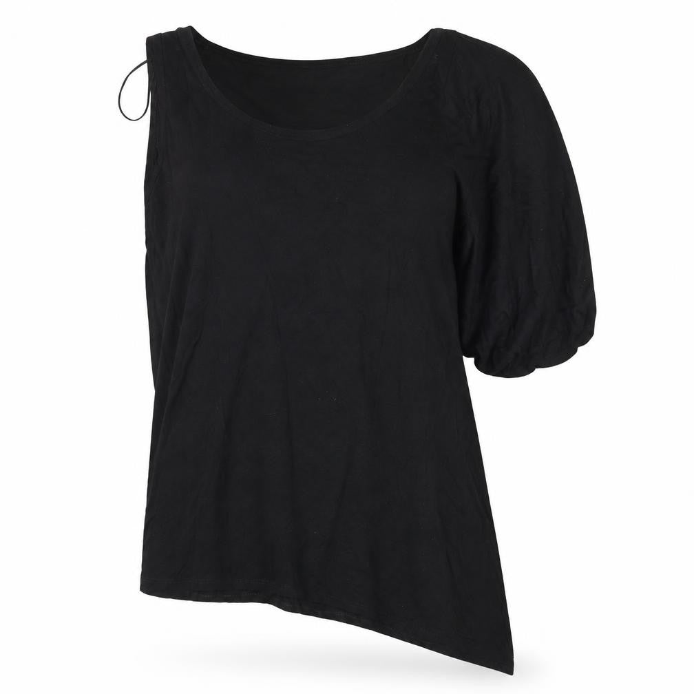 E-vie Womens Black  Jersey Basic T-Shirt Size 14
