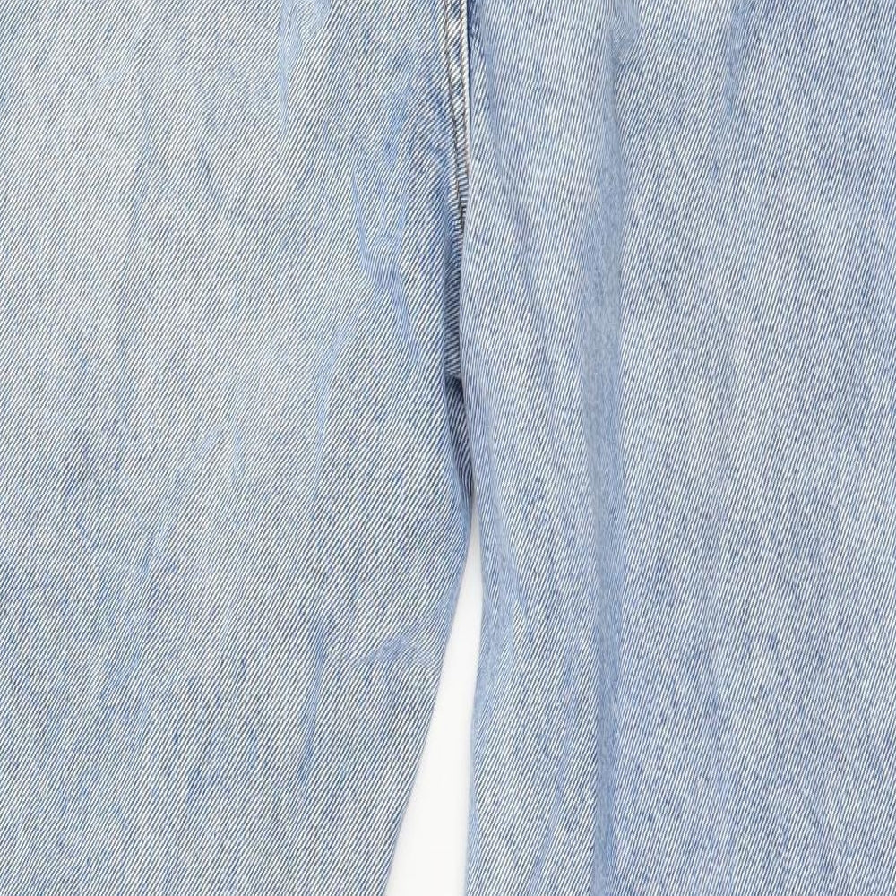 Denim & Co. Womens Blue  Denim Mom Jeans Size 4 L28 in