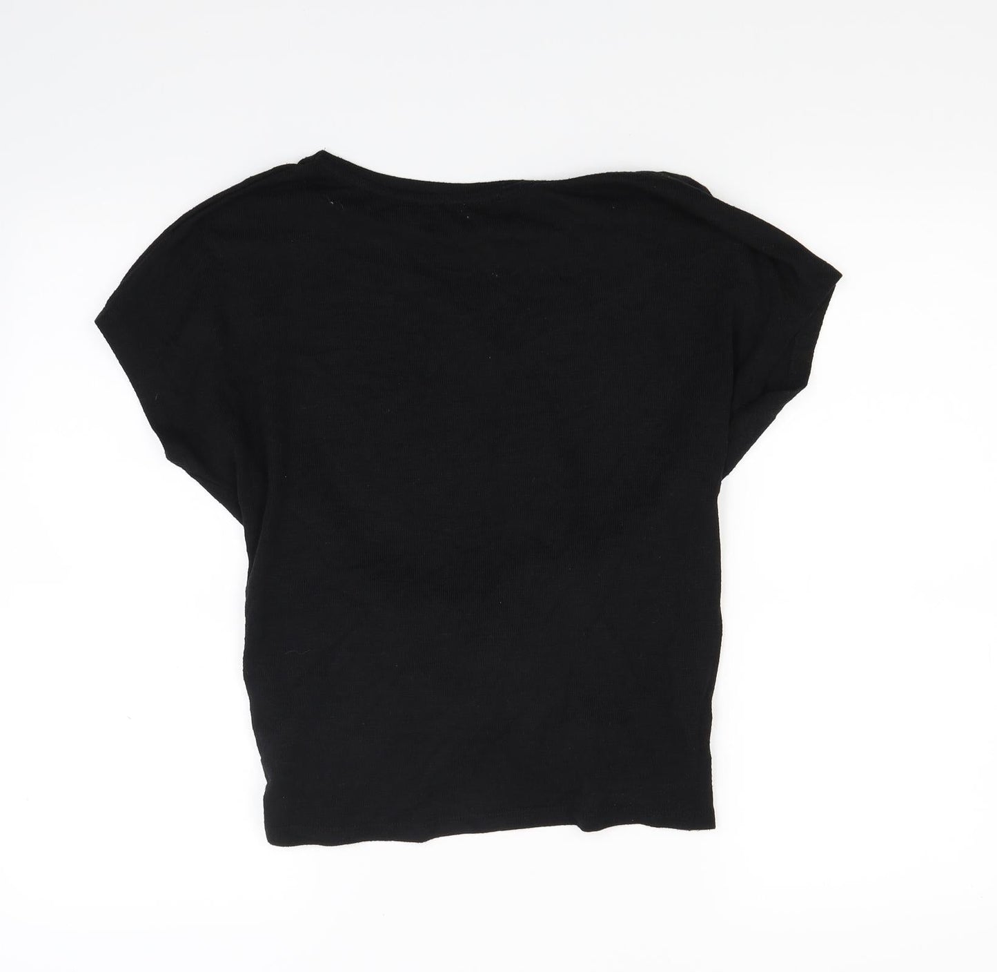 New Look Womens Black  Knit Pullover Jumper Size M