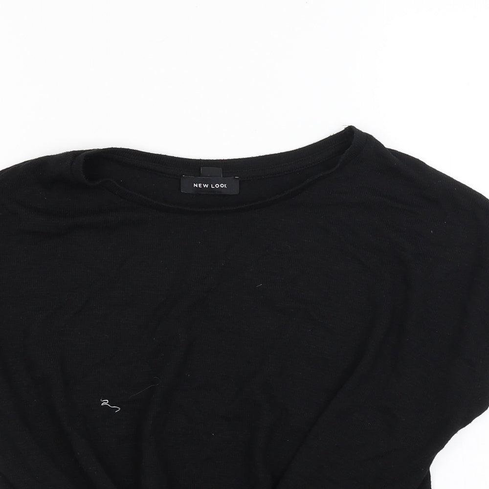 New Look Womens Black  Knit Pullover Jumper Size M