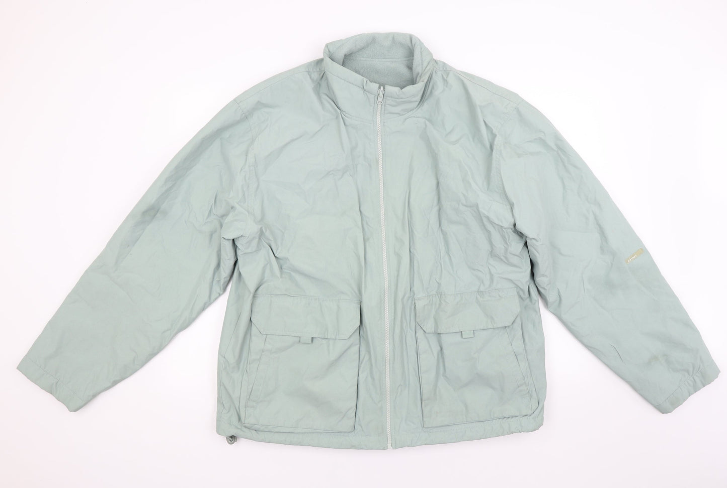 Sonneti Womens Green  Canvas Windbreaker Coat Size L