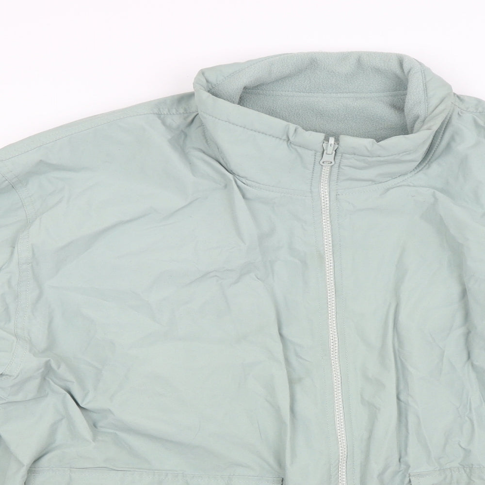 Sonneti Womens Green  Canvas Windbreaker Coat Size L