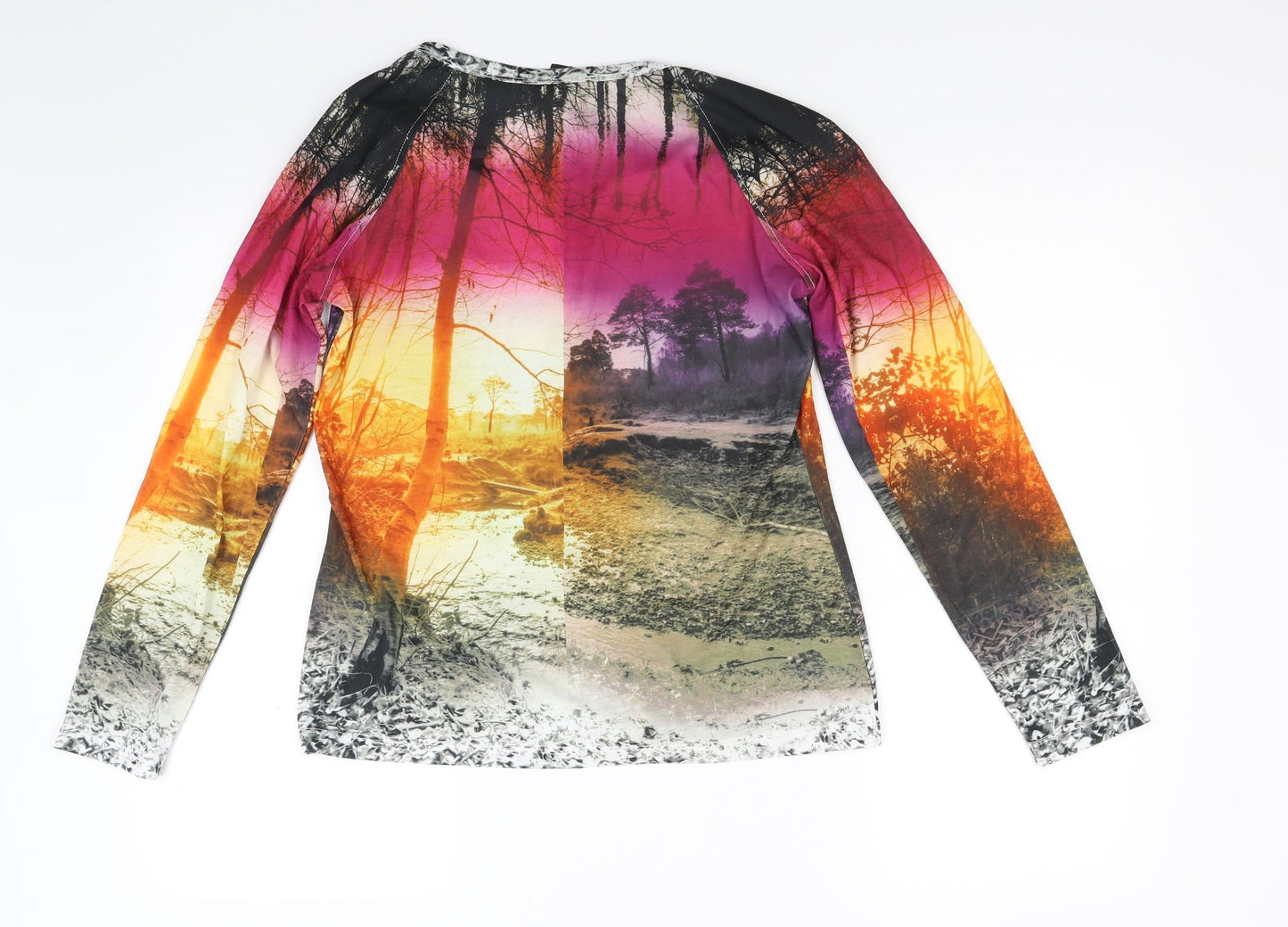 B.C. Best Connections Womens Multicoloured  Jersey Pullover Sweatshirt Size 10