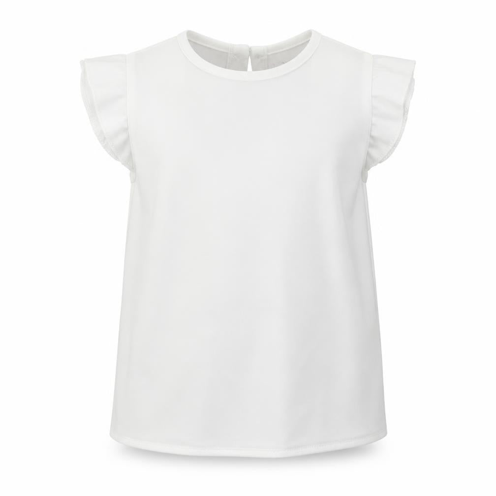 Nutmeg Girls White   Basic Blouse Size 7-8 Years