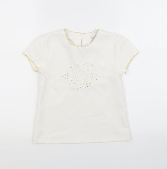 Patachou Girls White   Basic Blouse Size 8 Years