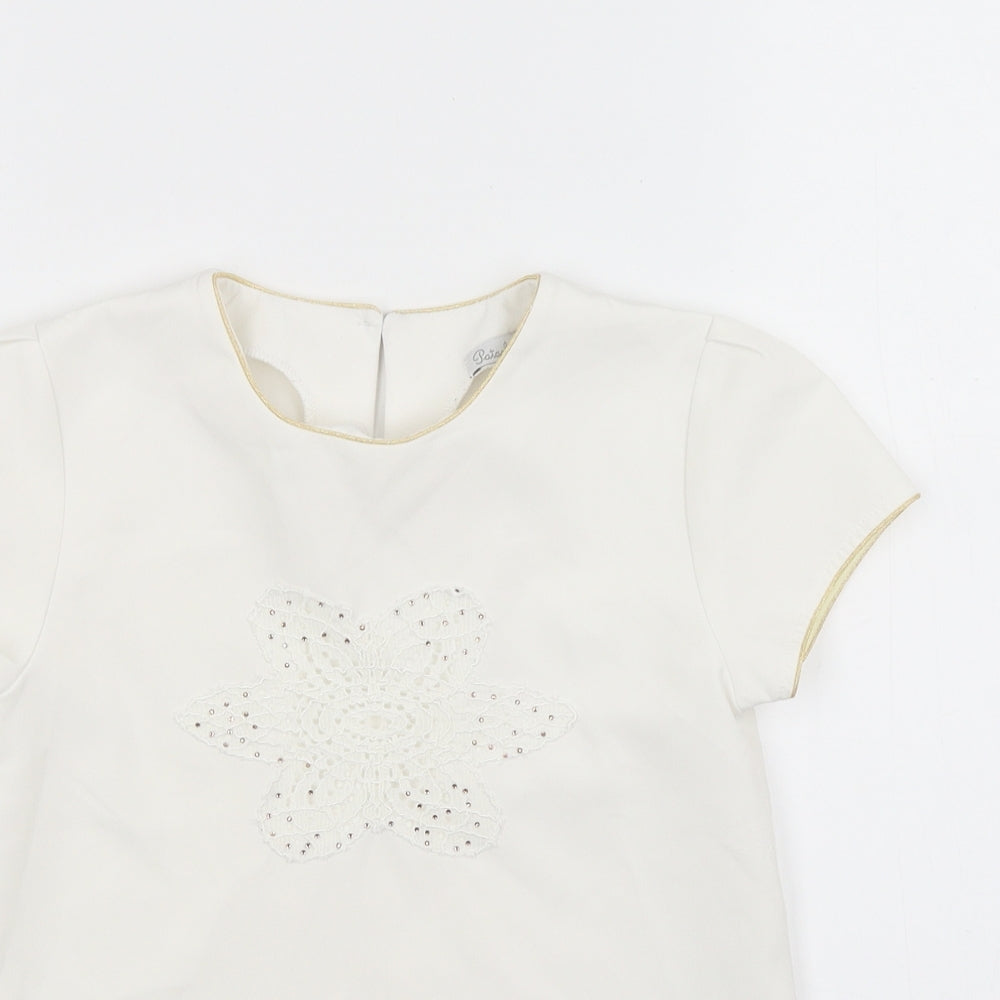 Patachou Girls White   Basic Blouse Size 8 Years