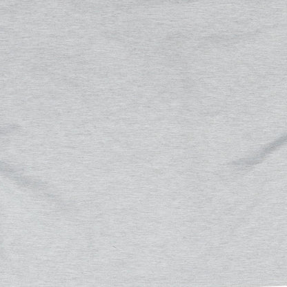 Brand and care label for Misspap women’s grey basic t-shirt, size M