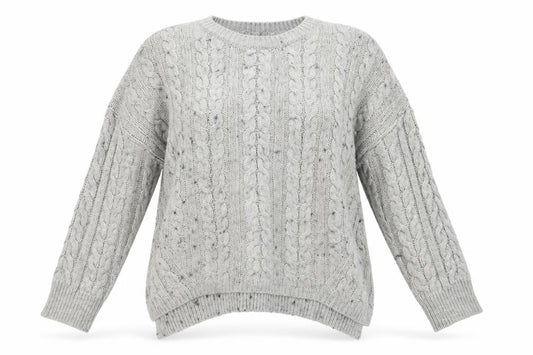 Front view of Atmosphere women’s grey jumper, size L