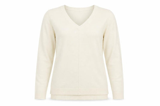 Front view of Atmosphere women’s yellow jumper, size UK 8