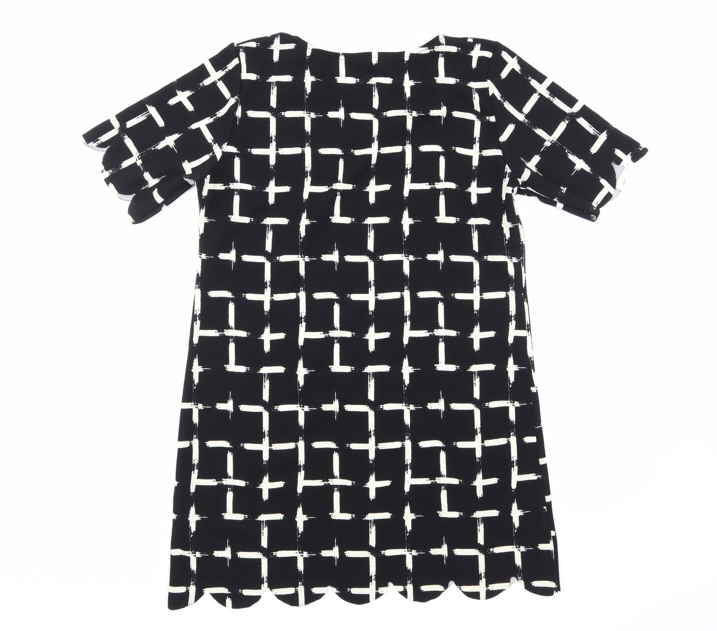 Select Womens Black Striped  A-Line  Size 14