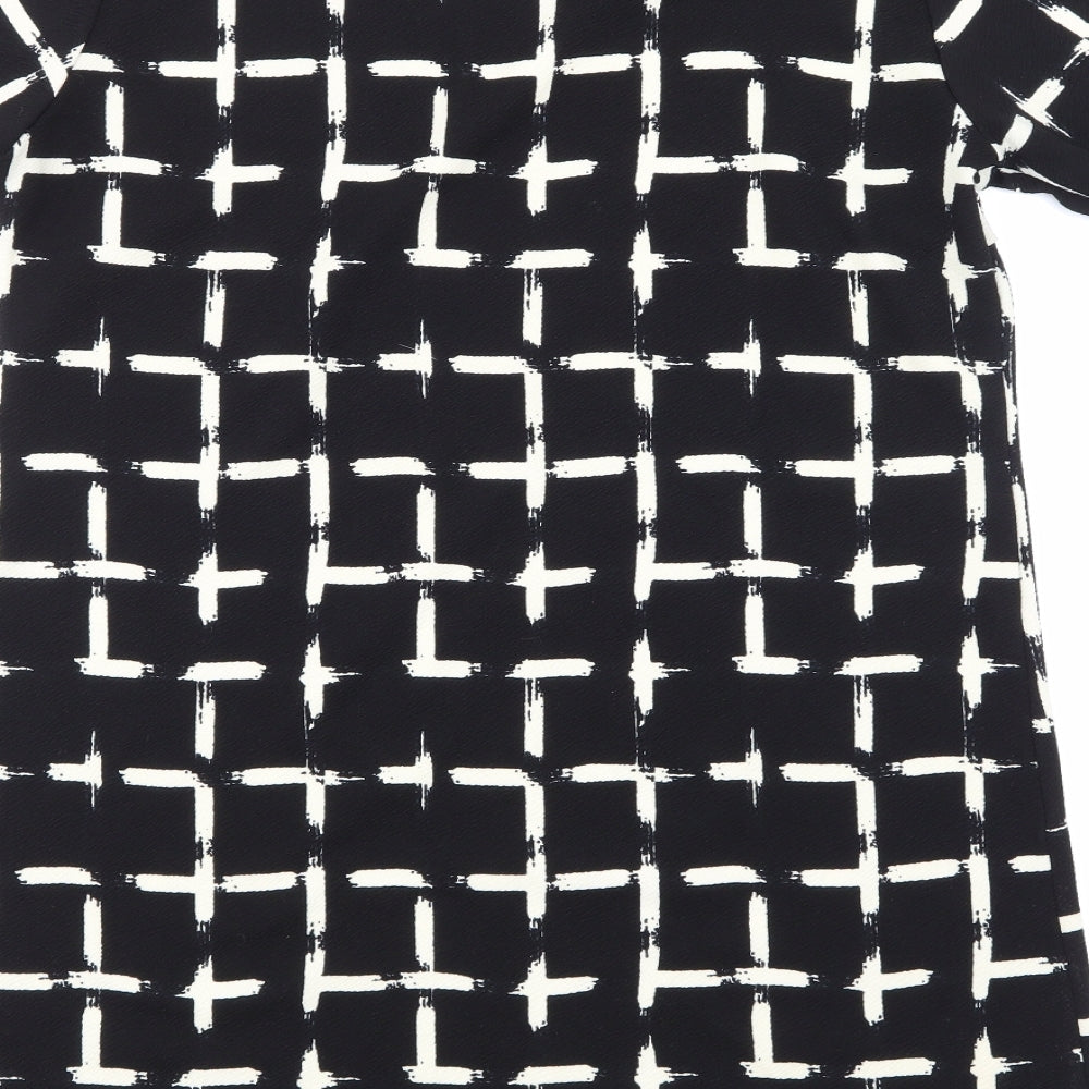 Select Womens Black Striped  A-Line  Size 14