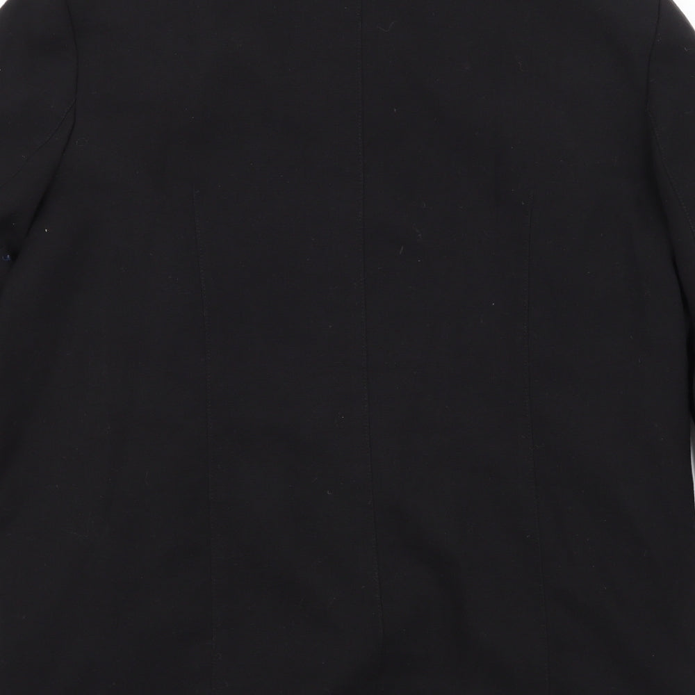 Monsoon Womens Black  Rayon Jacket  Size 10