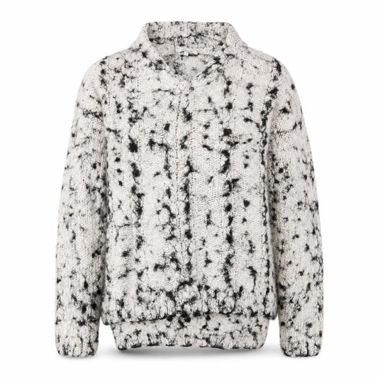 Front view of Peacocks women’s white knit jumper, size S