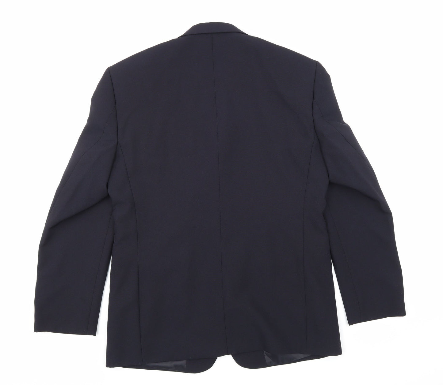 BHS Mens Blue  Rayon Jacket Suit Jacket Size 40