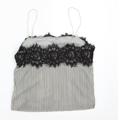 Back view of Pins & Needles women’s grey camisole blouse, size M