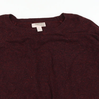 Close-up detail of Forever 21 women’s purple jumper, size M