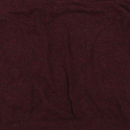 Brand and care label for Forever 21 women’s purple jumper, size M