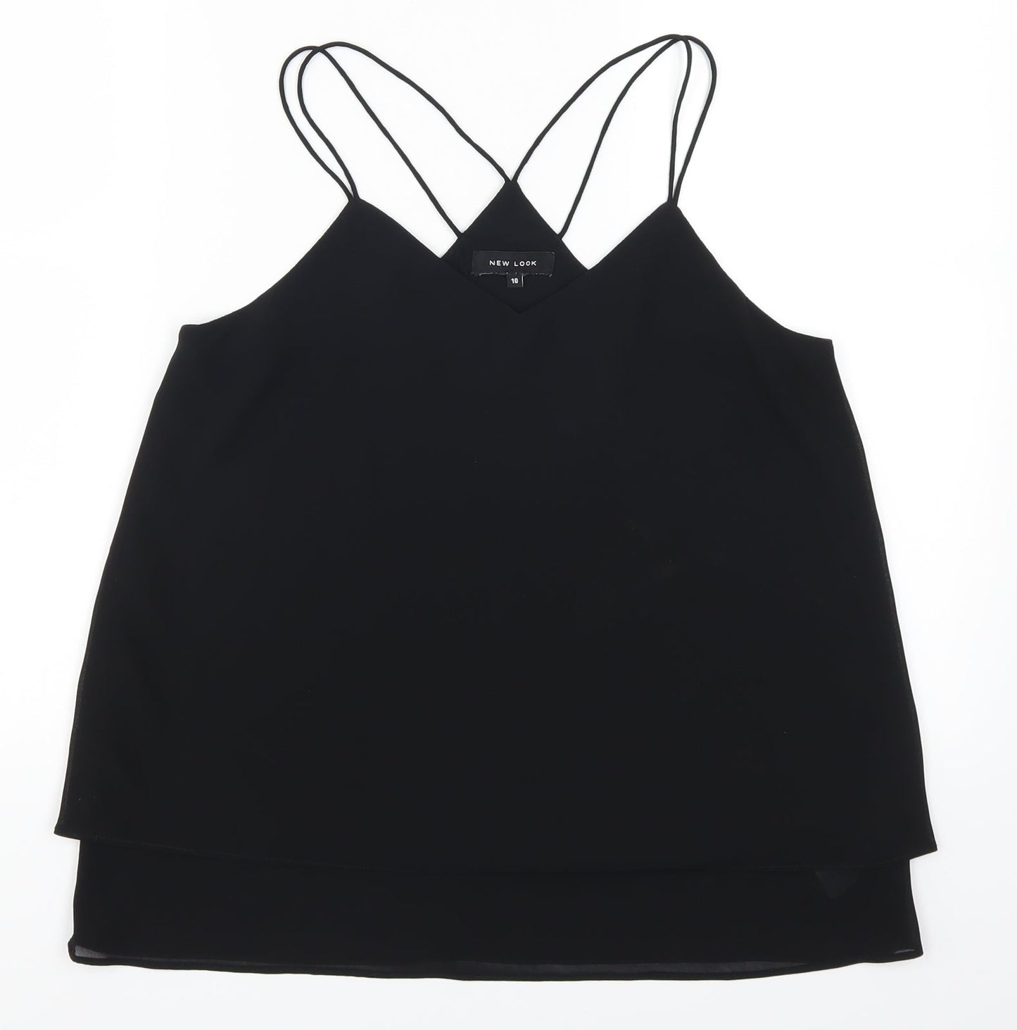 New Look Womens Black   Basic Tank Size 10