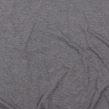 Brand and care label for Evie women’s grey basic t-shirt, size UK 14