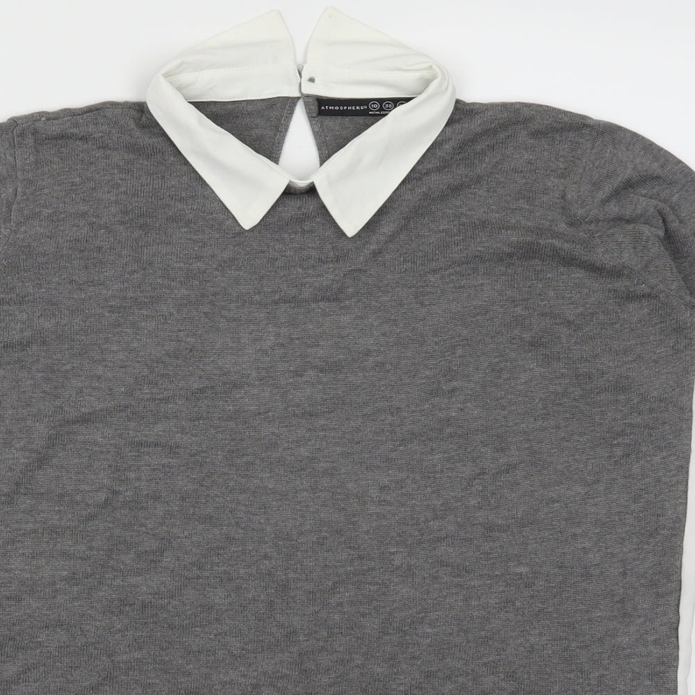 Atmosphere Womens Grey   Pullover Jumper Size 10