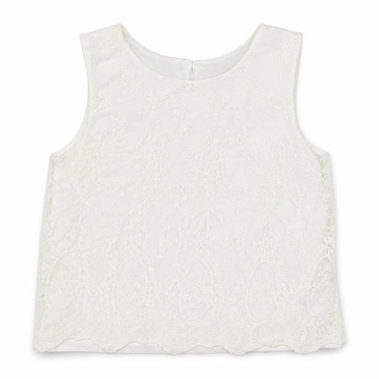 H&M Girls White  Lace Basic Tank Size 14 Years