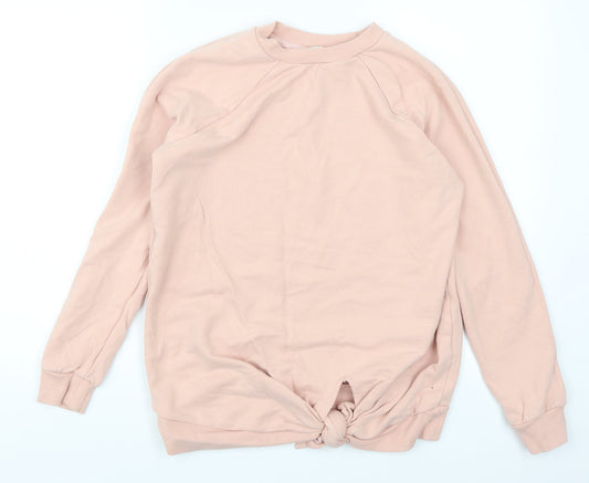 NEXT Womens Pink   Pullover Sweatshirt Size 8  - Twist Front