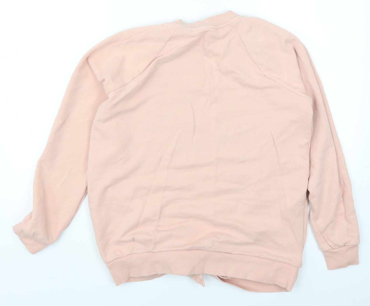 NEXT Womens Pink   Pullover Sweatshirt Size 8  - Twist Front
