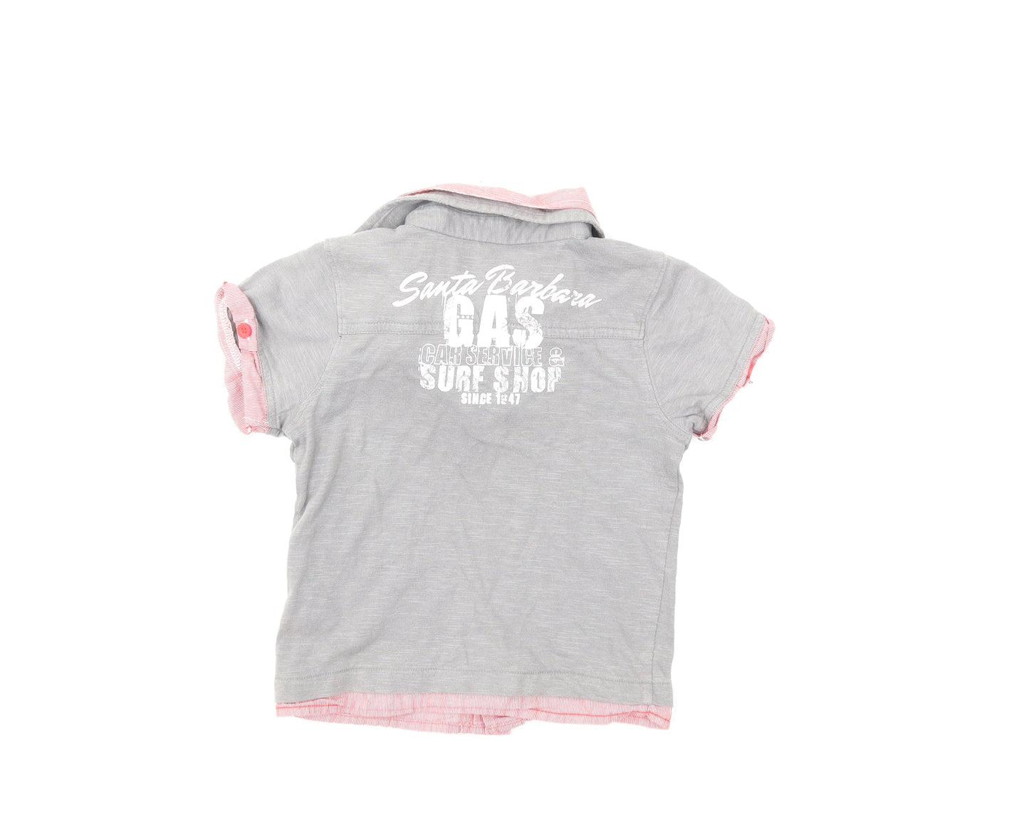 Mothercare Boys Grey   Basic Polo Size 2-3 Years  - road trip