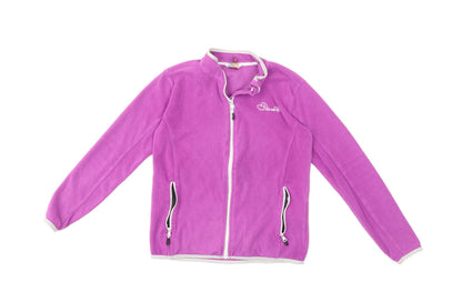 Additional front view of Dare 2b women’s purple fleece jacket, size UK 8