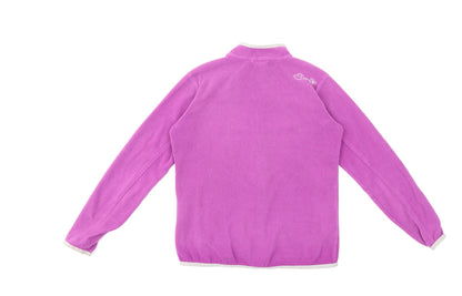 Back view of Dare 2b women’s purple fleece jacket, size UK 8