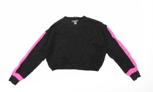 Primark Womens Black  Knit Pullover Jumper Size 6