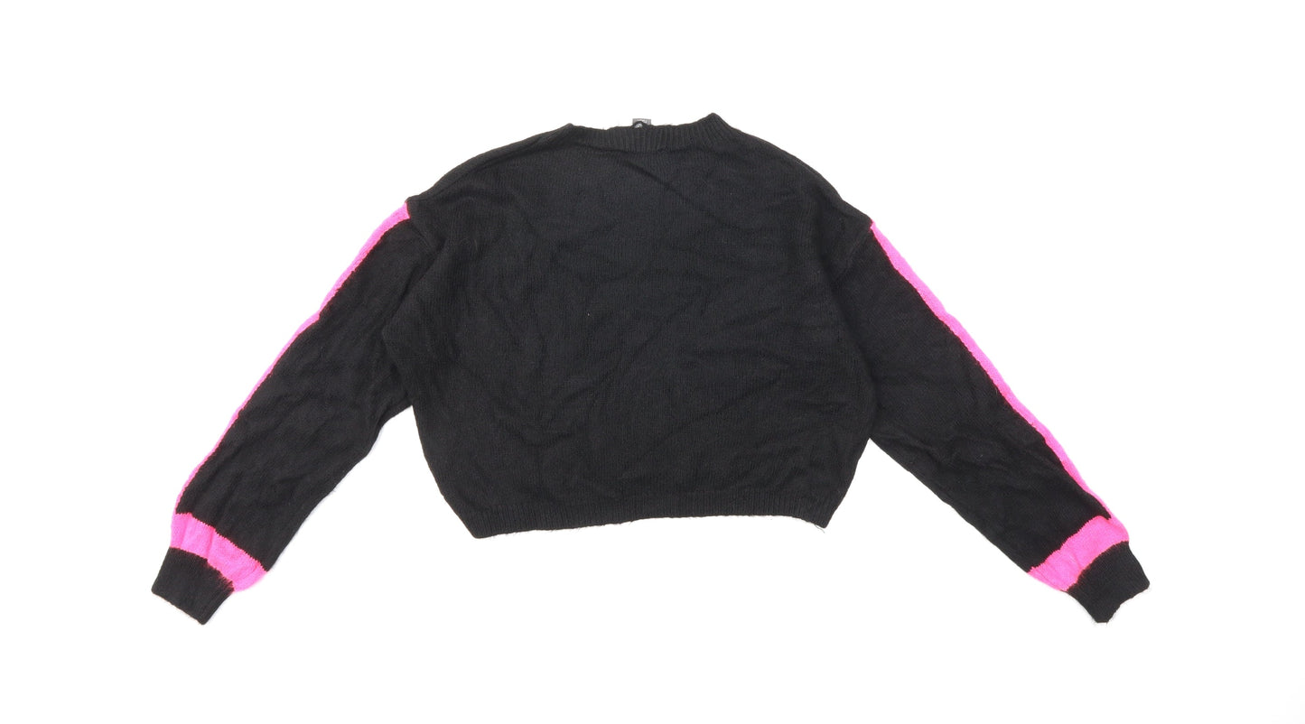 Primark Womens Black  Knit Pullover Jumper Size 6