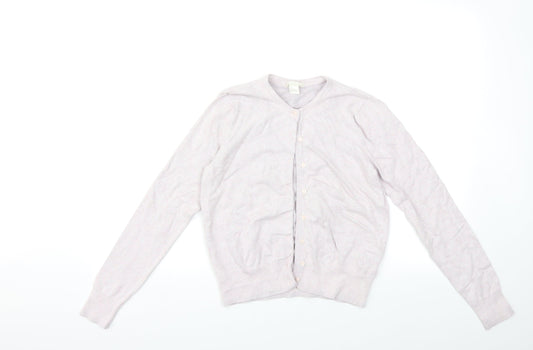 H&M Womens Purple  Knit Cardigan Jumper Size S