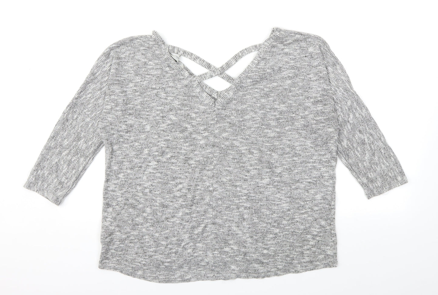 Peacocks Womens Grey   Pullover Jumper Size 14