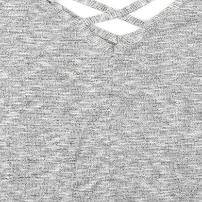 Brand and care label for Peacocks women’s grey jumper, size UK 14