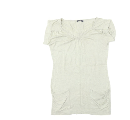 Additional front view of George women’s green knit jumper, size UK 10