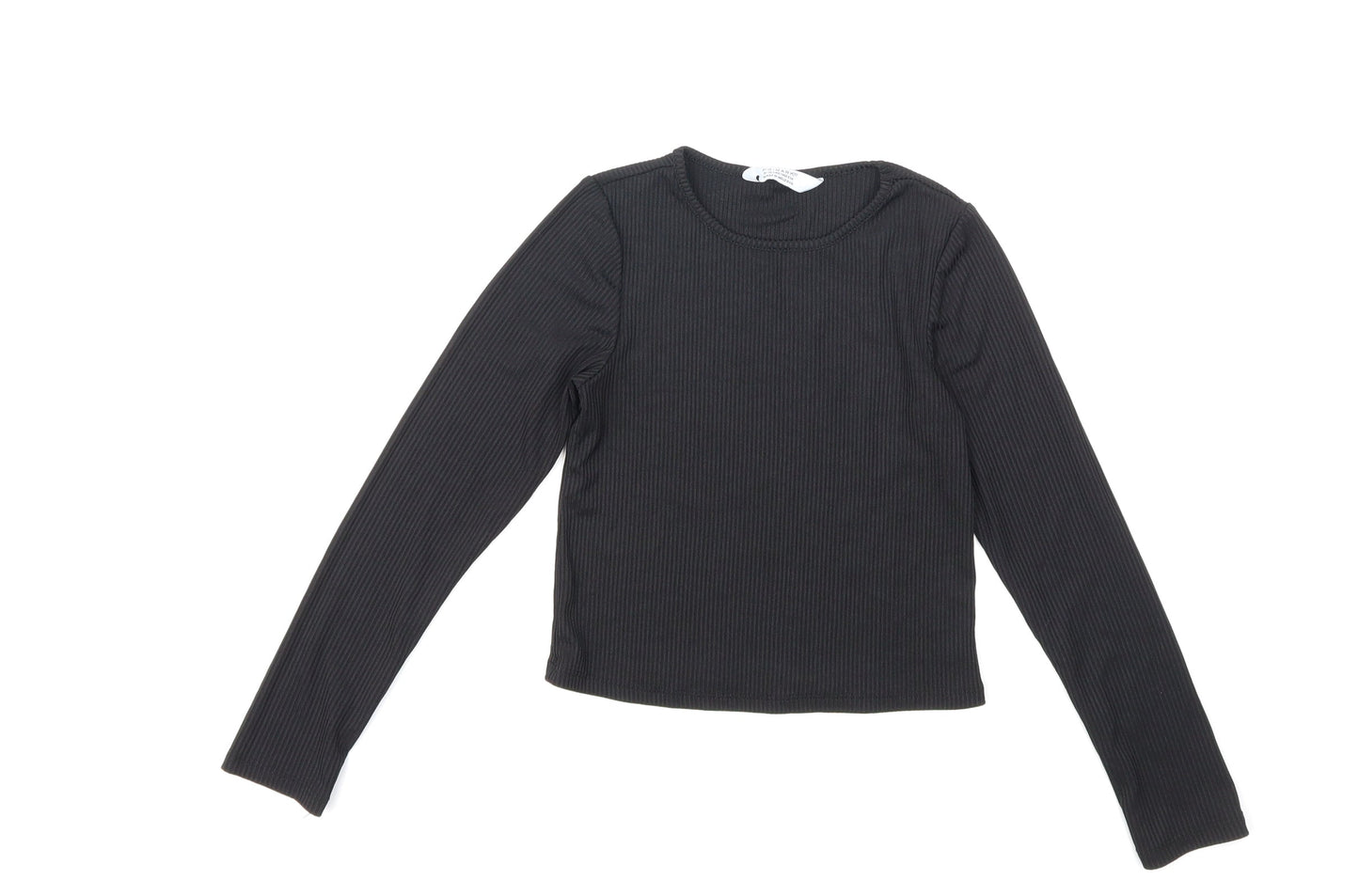 Primark Girls Black   Basic T-Shirt Size 9 Years