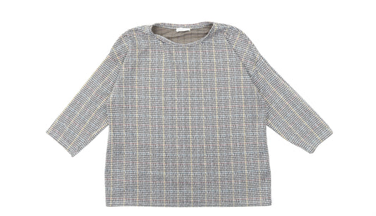 Papaya Womens Grey Check  Basic T-Shirt Size 16