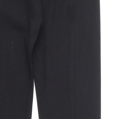 Brand and care label for Zara women’s black snow pants trousers, size UK 25, in, 23-inch leg