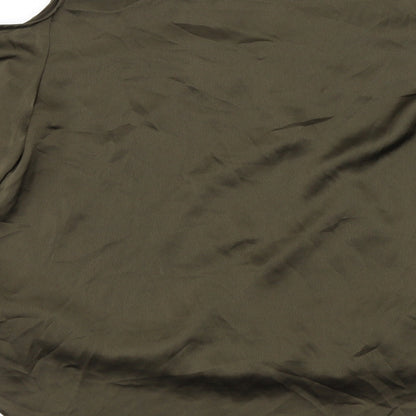 Brand and care label for Star women’s brown basic blouse, size UK 12