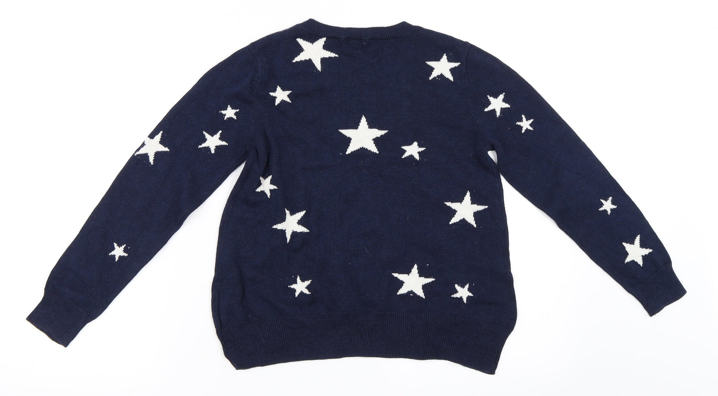Menu Girls Blue   Pullover Jumper Size 8 Years