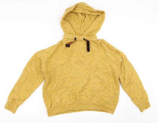 Matalan Womens Yellow   Pullover Hoodie Size M
