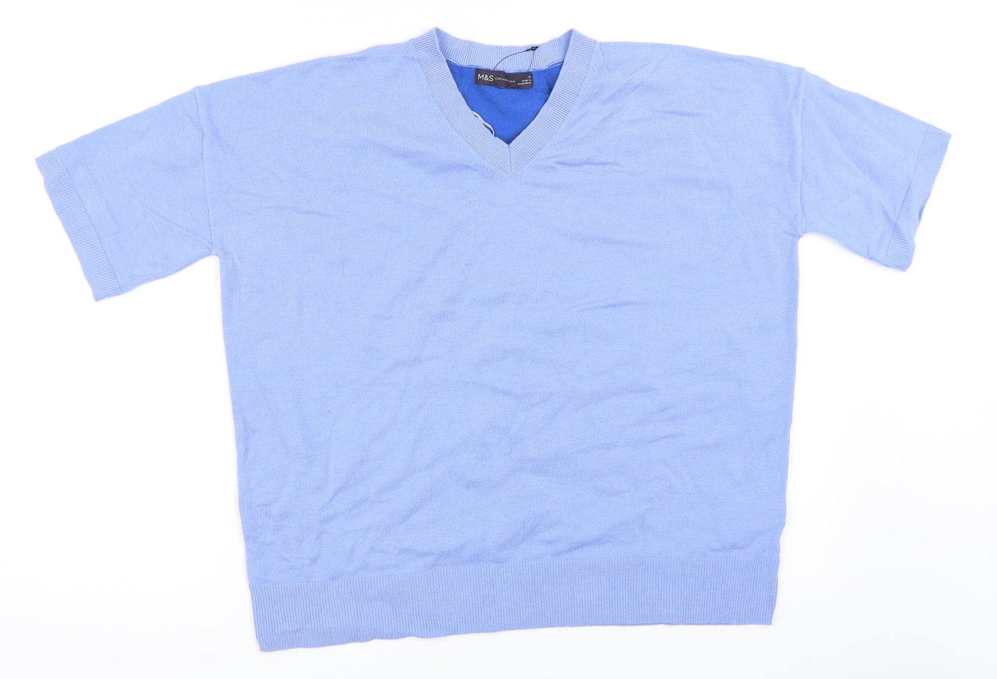 Marks and Spencer Womens Blue   Pullover Jumper Size 12