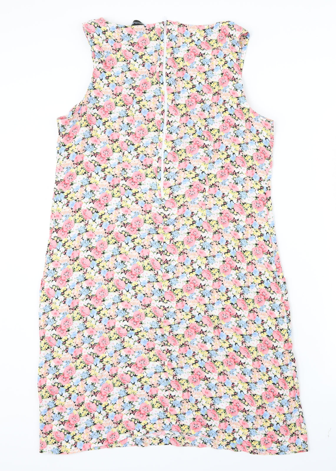 Blue Chameleon Womens Pink Floral  Shirt Dress  Size 14