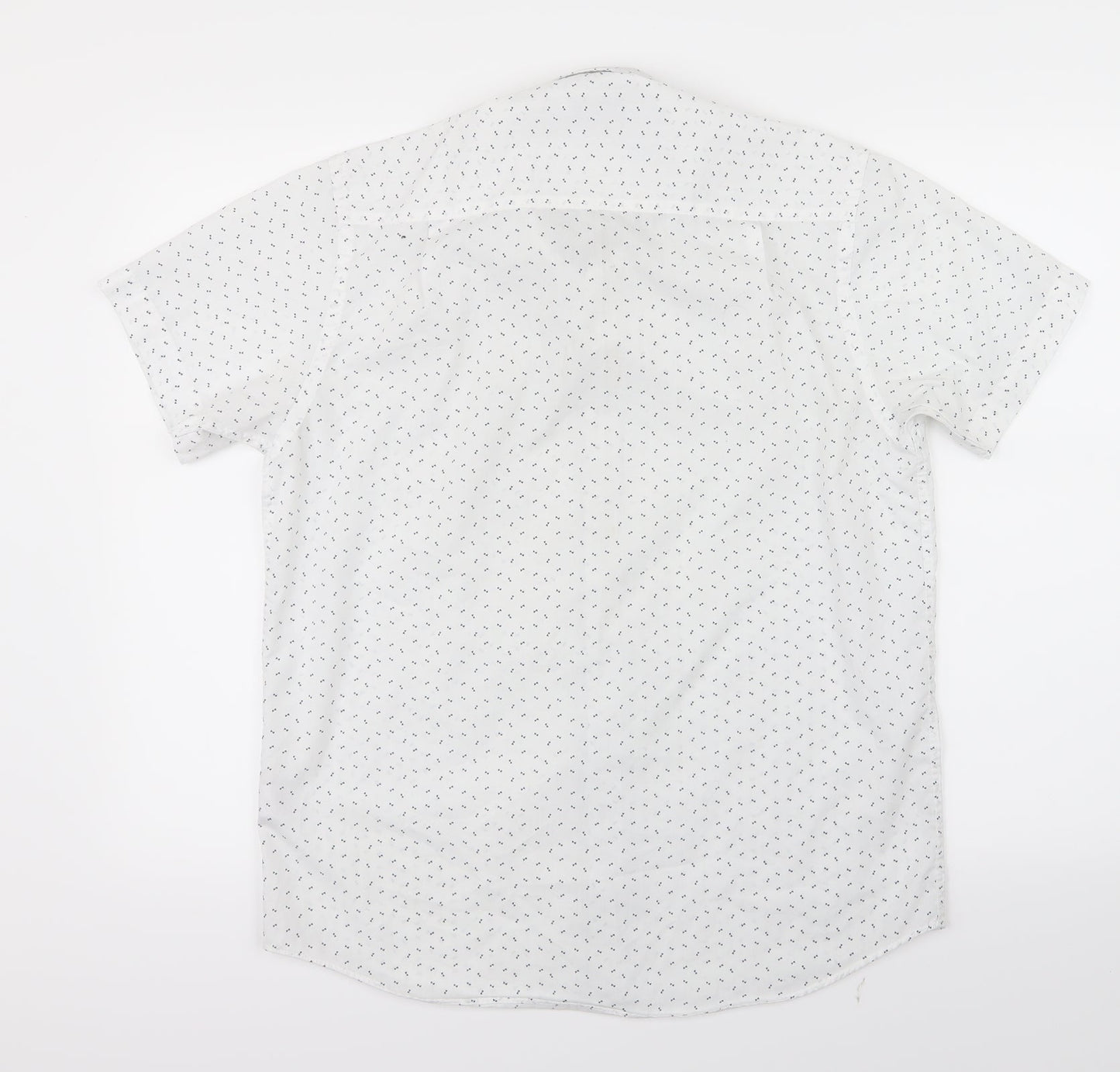 Cedar Wood State Mens White Geometric   Button-Up Size M